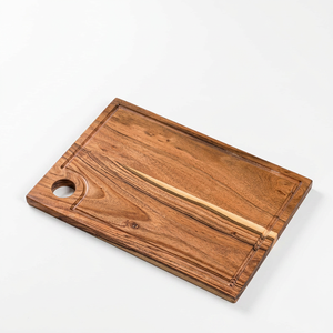 Tabla de Cortar de Madera Natural para Cocina, Tabla de Preparación de Alimentos para Frutas, Verduras, Carne, Pan, Queso, Hogar - Product Image 1