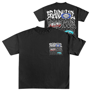 เสื้อยืดทรงบ็อกซี่ผ้าเฟรนช์เทอร์รี่สำหรับผู้ชาย ตัดเย็บอย่างดี เนื้อผ้าหนา 300 GSM แบบครอปพิมพ์ลาย DTG ตามสั่ง ทรงโอเวอร์ไซส์ ผ้าฝ้าย 100% ขอบดิบ - Product Image 1