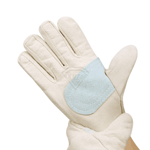 Gants de jardinage en cuir respirants, longueur poignet, style uni, pour usage extérieur printemps-automne - Product Image 2