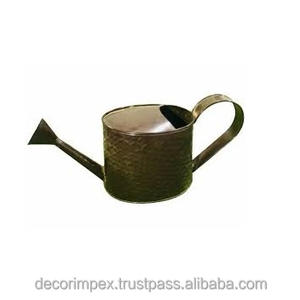 Una regadera en relieve de metal Panacea, específicamente un modelo negro rústico de 1 galón de capacidad. - Product Image 1