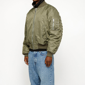 Chaqueta Bomber para Hombre a Precio Económico, Última Moda, Chaqueta Bomber Acolchada con Cuello Alto Personalizada para Invierno en Venta - Product Image 4