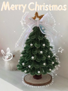 Arbre de Noël Velours Enveloppé Fil Ornements Rotin Étoile En Bois Suspendu Décoration De Noël 2025 Exportation Du Vietnam - Product Image 2