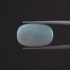 Opale blanche naturelle, pierre précieuse en vrac, 7,47 carats, taille coussin 18,5x12mm 6mm, certifiée IGI, taillée et polie à la main, avec traitement de cirage/lustrage léger - Product Image 3