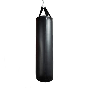 กระสอบทรายแขวนสีดำล้วน หนังแท้ สำหรับฝึกคิกบ็อกซิ่ง MMA กีฬาต่อสู้ สำหรับผู้ใหญ่และเด็กผู้หญิง - Product Image 2