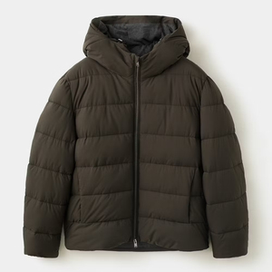 Veste matelassée imperméable à capuche légère et respirante pour l'hiver, veste matelassée pour homme en polyester rembourrée, fabriquée sur mesure - Product Image 6