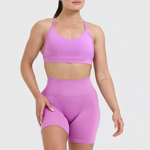 Top Corto Acanalado para Mujer, Top de Punto Elástico sin Mangas a la Moda - Product Image 1