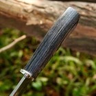 Couteau artisanal sur mesure en acier inoxydable avec manche en bois Pakka de 15 pouces et embout en acier - Product Image 3