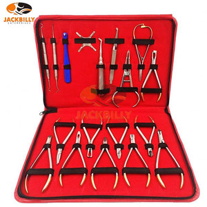 Juego de Herramientas de Ortodoncia de Acero Inoxidable Premium, 18 Piezas, Kit de Pinzas y Fórceps Todo en Uno para Dentistas y Ortodoncistas, Trabajo con Aparatos Dentales - Product Image 3