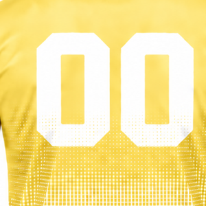T-shirt de sport à sublimation dégradé jaune citron et blanc pour homme, manches courtes, col rond, imprimé personnalisé, performance sportive - Product Image 5