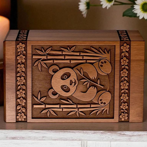 Wooden Urn for Ashes with Engraved Message Handmade Wooden Urn for Adult Memorial by AYAANS - Product Image 5