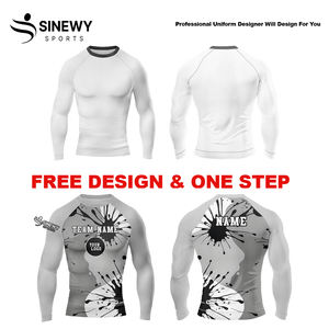 Chemise de compression unisexe à séchage rapide et respirante, de haute qualité, en spandex/polyester, sur mesure - Product Image 5