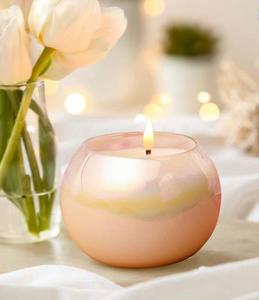 Frasco de Vidrio Artesanal para Velas con Tapa de Madera, Forma Cilíndrica, Libre de Parabenos, Aroma Duradero, 6 Meses de Duración - Product Image 1