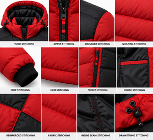 Custom Logo Bubble <b>Clothes</b> Men Puffer Jacket Oversized Winter Thick Warm Puff Men's Jacket Winter puffer Jacket Men - Product Image 5