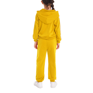 Conjunto de Ropa Deportiva de 2 Piezas para Niños de 5 a 12 Años, 100% Algodón, Sólido, Otoño Invierno, Transpirable y Cálido, Venta al Por Mayor - Product Image 5