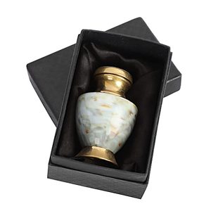 Distinctive Brass Adult Cremation Tribute Funeral Urn <b>Memorial</b> <b>Keepsake</b> Holder Featuring Premium Secure Top Finish - Product Image 4