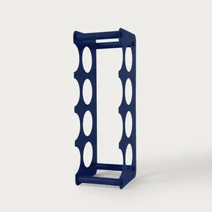 Porte-bouteille artisanal en métal, élégant, fait à la main, décoration de restaurant, porte-boissons rond en aluminium, étanche, capacité 5L, 48x13x19 - Product Image 2