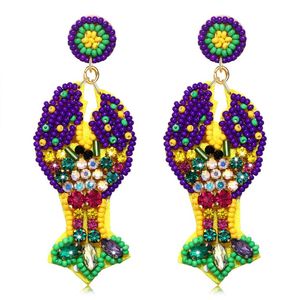 Fashionable Handmade Seed <b>Bead</b> Earrings Multi <b>Color</b> Beaded Drop Jewelry for Girls At Best Price - Product Image 6