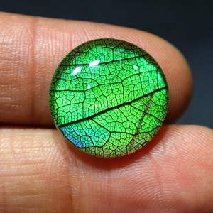 Monarch Butterfly <b>Opal</b> Doublet Handmade Monarch <b>Opal</b> Jewelry Green Fire <b>Opal</b> Stone Jewelry Fire <b>Opal</b> Doublet Monarch Gemstone - Product Image 1
