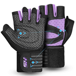 New Arrival Women's Fitness Gloves Anti Odor Lightweight Skin Friendly Fabric Half Finger Outdoor Sportswear Low Price Gym Glove - Product Image 1