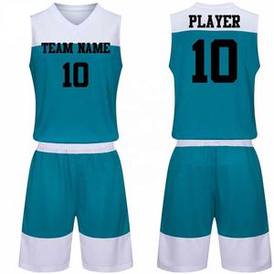 Nouveaux maillots de basket-ball portables pour hommes monocouche Double face uniforme de basket-ball costume adulte respirant Sport chemise avec Logo - Product Image 1