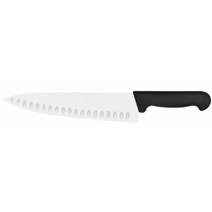 Cuchillos de Chef de 300 mm con Mango Negro y Hoja de Acero Inoxidable con Borde Granizado para Cortar Carne y Preparar Alimentos en Cocinas Profesionales - Product Image 2