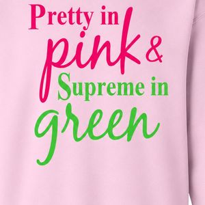 เสื้อสเวตเตอร์คอกลมลายตัวอักษรสีชมพู เสื้อพิมพ์ลายสีเขียวผ้าฝ้ายฟลีซแขนยาวลำลองแฟชั่นสตรีทแวร์สำหรับผู้หญิง - Product Image 2