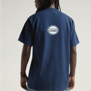 Camiseta Personalizada con Cuello de Tela de Algodón/Bambú con Patrón 3D, Talla Grande para Hombre, Talla Grande y Alta, Camiseta Extra Grande - Product Image 1