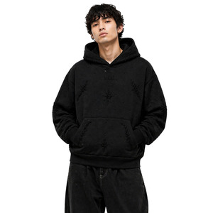 Sudadera con Capucha Personalizada con Bordado 3D de Alta Calidad, Ajuste Holgado, Forro Polar de Algodón de 400 g/m², MOQ Bajo, Sudadera para Hombre - Product Image 5