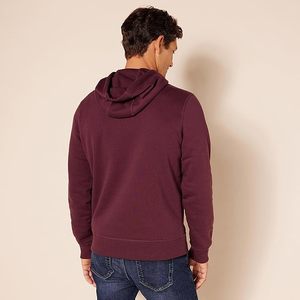 Sudadera con Capucha para Hombre, Color Sólido, Corte Regular, Tejido de Algodón, Informal, para Otoño, con Bolsillos - Product Image 3
