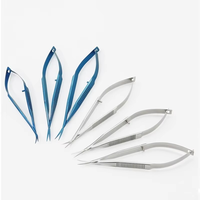 Ciseaux ophtalmiques en titane Castroviejo, ensemble d'instruments de capsulotomie manuels, certification CE, ciseaux Vanna en acier inoxydable