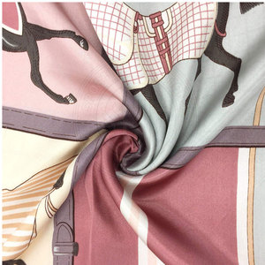 Silk <b>Scarf</b> Square Printed Fabric For Hair Styling Neck <b>Wrap</b> And Everyday Fashion Silk <b>Scarf</b> - Product Image 5