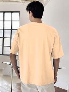 Nouvel Arrivage T-shirt Homme de Luxe en Coton 350g de Haute Qualité, Coupe Oversize à Épaules Tombantes, Style Streetwear Personnalisé et Lourd - Product Image 5