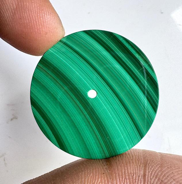 OEM Custom Malachite Watch Dial Manufacturer Green Stone Dial for Automatic Quartz Watches 1.50mm Thickness Classic Elegant