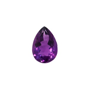 Vente en gros de pierres précieuses naturelles en améthyste violette taillée en poire de 4,5 carats, facettées, en vrac, Memoria Jewels - Product Image 1