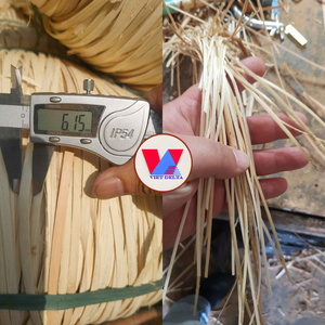 Tiras de Ratán Natural Duradero de 3-5mm, Resistentes, para Manualidades, Cestería, Material DIY, Ratán Crudo, Varas de Ratán para Atar - Product Image 2