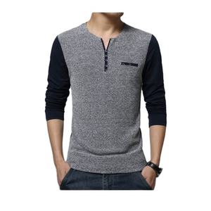 เสื้อยืดแขนยาวสำหรับผู้ชายผ้าคอตตอน100% สินค้าขายส่ง - Product Image 1