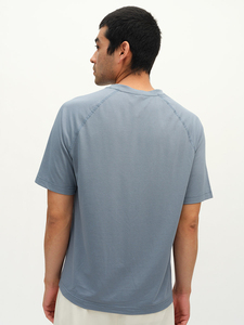 Camiseta de Manga Corta para Hombre, Tecnología Honeycomb Mint, Secado Rápido, Algodón y Poliéster, Sólida, Holgada, Informal - Product Image 4