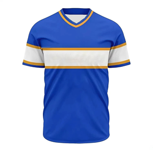 Camiseta de Béisbol Personalizada al por Mayor con Cuello en V para Hombre y Mujer, Camiseta Deportiva Transpirable de Secado Rápido, Uniforme de Equipo - Product Image 3