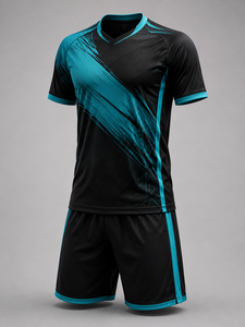 Diseña Tu Propio Uniforme de Fútbol Personalizado de Alta Calidad para Hombre Adulto, Conjunto con Relieve, 100% Poliéster Transpirable, Cuello en V, Manga Corta - Product Image 2