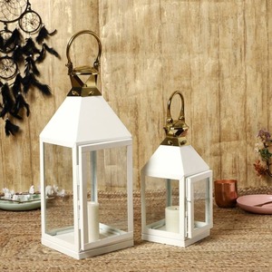 Convertible Hanging and Tabletop Metal <b>Lantern</b> Dual Use Candle Holder Decorative <b>Lantern</b> for Indoor Outdoor Home Decor and Gift - Product Image 1
