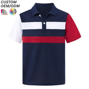 Kids Wear Wholesale School Uniforms Custom Embroidery Logo Polyester/Cotton Casual Knitted <b>Compressed</b> Polo Shirts - Product Image 4