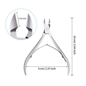 Cortacutículas de Acero Inoxidable, Tijeras para Cutículas con Hoja Puntiaguda, Herramienta para Remover Cutículas, Tijeras para Pedicura - Product Image 2