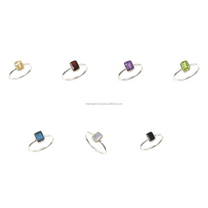 Anillos Originales de Plata de Ley 925 Más Vendidos de Calidad Prémium con Piedras Preciosas Naturales, Joyería Minimalista para Mujer, Regalo de Compromiso - Product Image 5