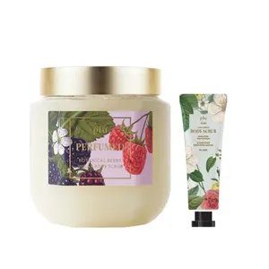 Plu Perfumed Sugar Body Scrub Botanical Berry 500g Set con Fleur Soap 30g Buena calidad - Product Image 1