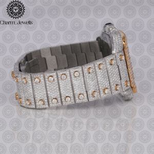 Reloj Mecánico de Lujo para Hombre Charm Jewells, Caja de Acero Inoxidable de 40 mm, Esfera de Cristal de Zafiro, Bisel con Diamantes, Fecha Automática, Resistente al Agua 10 Bar - Product Image 2