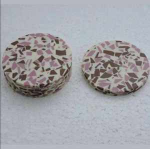 <b>Top</b> Quality <b>Resin</b> & Bone Inlay Mother of Pearl Inlay Serving Coaster Classic Design Bone Inlay Coasters - Product Image 3
