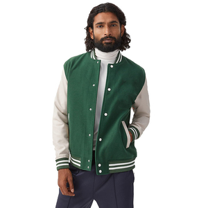 Veste varsity sur mesure pour homme, brodée et personnalisée, vêtement décontracté d'hiver, respirante et confortable, pour adultes. - Product Image 1