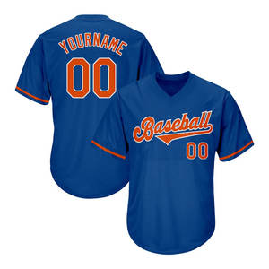 Jersey de Béisbol de Manga Corta Transpirable, Precio Económico, Tela Suave, Diseño Personalizado para Venta en Línea - Product Image 1