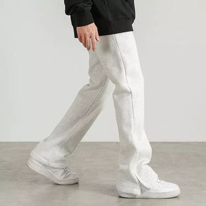 กางเกงวอร์มทรงสลิมฟิตแบบยูนิเซ็กซ์ ผ้าหนา ขาบาน สไตล์ลำลอง เอวกลาง สำหรับผู้ชาย ใส่ได้ทั้งฤดูใบไม้ผลิและฤดูร้อน มีซับใน - Product Image 5