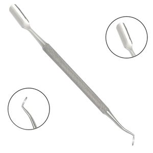 Empujador de Cutículas Profesional de Acero Inoxidable, Herramienta de Manicura y Pedicura de Doble Punta para Uso en Salón, Venta al por Mayor - Product Image 1